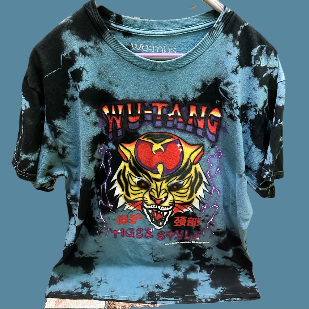 Men’s Tie-Dye Graphic T-Shirt - Black and Blue size S/M